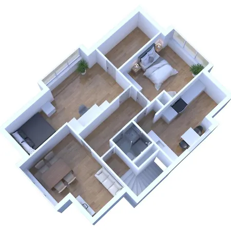 Schoenes City-apartment Mit 2 Schlafzimmer, Parkplatz, Ruhig Und Hell, D46-dg *