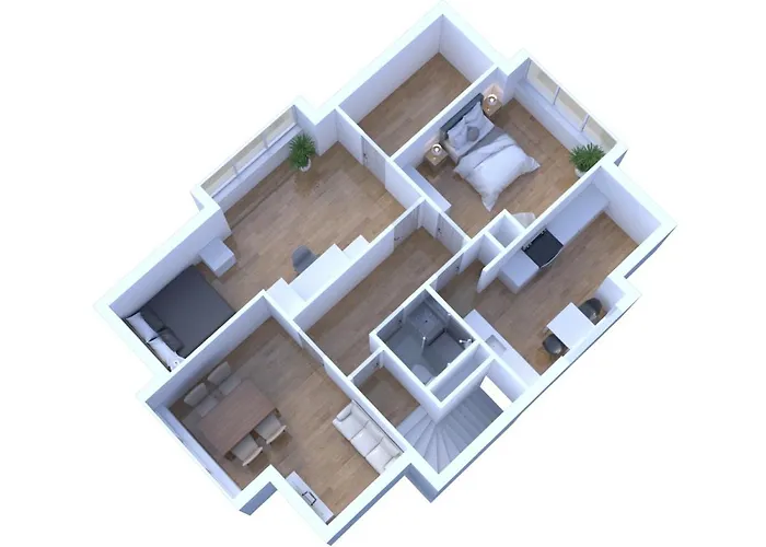Schoenes City-apartment Mit 2 Schlafzimmer, Parkplatz, Ruhig Und Hell, D46-dg *